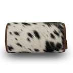 Canyon Jewellery Case - Black & White Cowhide