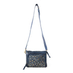 Mossveil Leather Bag in Blue