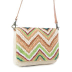 Myra Chevron Valley Crossbody Bag in Spring Glow
