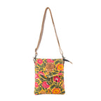 Myra Rosé Carnival Crossbody Bag in Peony Gold