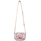 Myra Meadow Song Cotton & Leather Crossbody Bag in Meadow Blush