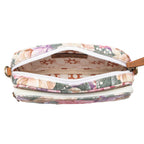 Myra Meadow Song Cotton & Leather Crossbody Bag in Meadow Blush