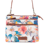 Myra Maple Ridge Cotton & Leather Crossbody Bag in Painted Ivory
