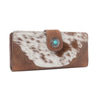 Myra Cedarbar Hairon Leather Women’s Wallet in Honey Drift