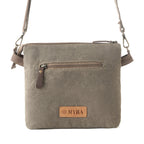 Myra Inkwild Vintage Crossbody Bag for Women in ivory with fringe detail
