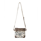 Myra Inkwild Vintage Crossbody Bag for Women in ivory with fringe detail