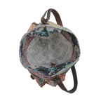 Myra Le Fleur Bel Cowgirl Shoulder Bag - Multi-Floral Print Crossbody with Leather Straps for Everyday Western Flair