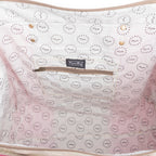 Myra Queen Creek Weekender Bag in Pink - Spacious Leather Travel Tote with Patchwork, Leather Handles, and Playful Retro Vibes