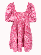 Dolly Doll Jacquard Dress, Pink