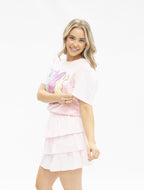 Bunny Patches on Pink Princess Top