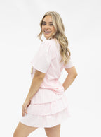 Bunny Patches on Pink Princess Top