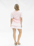 Bunny Patches on Pink Princess Top