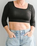 Square Neck 3/4 Sleeve