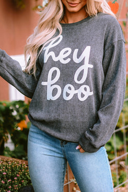 Hey Boo Fall Halloween Sweatshirt