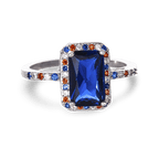 Sapphire America Ring