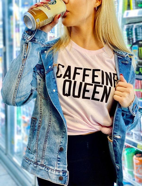 Caffeine Queen Graphic Tee - Soaring Eagle Boutique