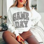 Game Day Checkered Sweatshirt *6 Colors (S-3X)
