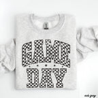 Game Day Checkered Sweatshirt *6 Colors (S-3X)