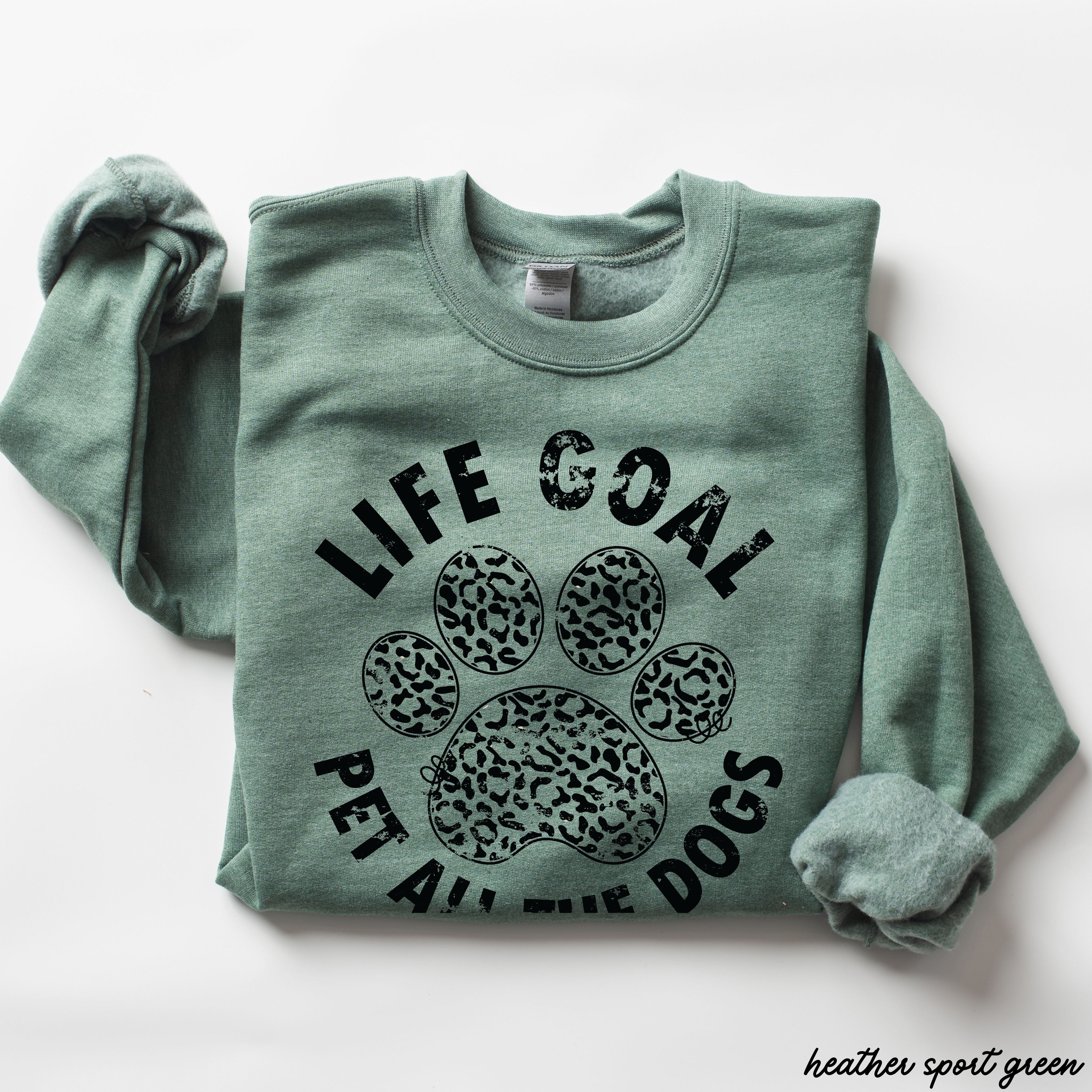 Pet All The Dogs Leopard Paw Sweatshirt *9 Colors (S-3X)