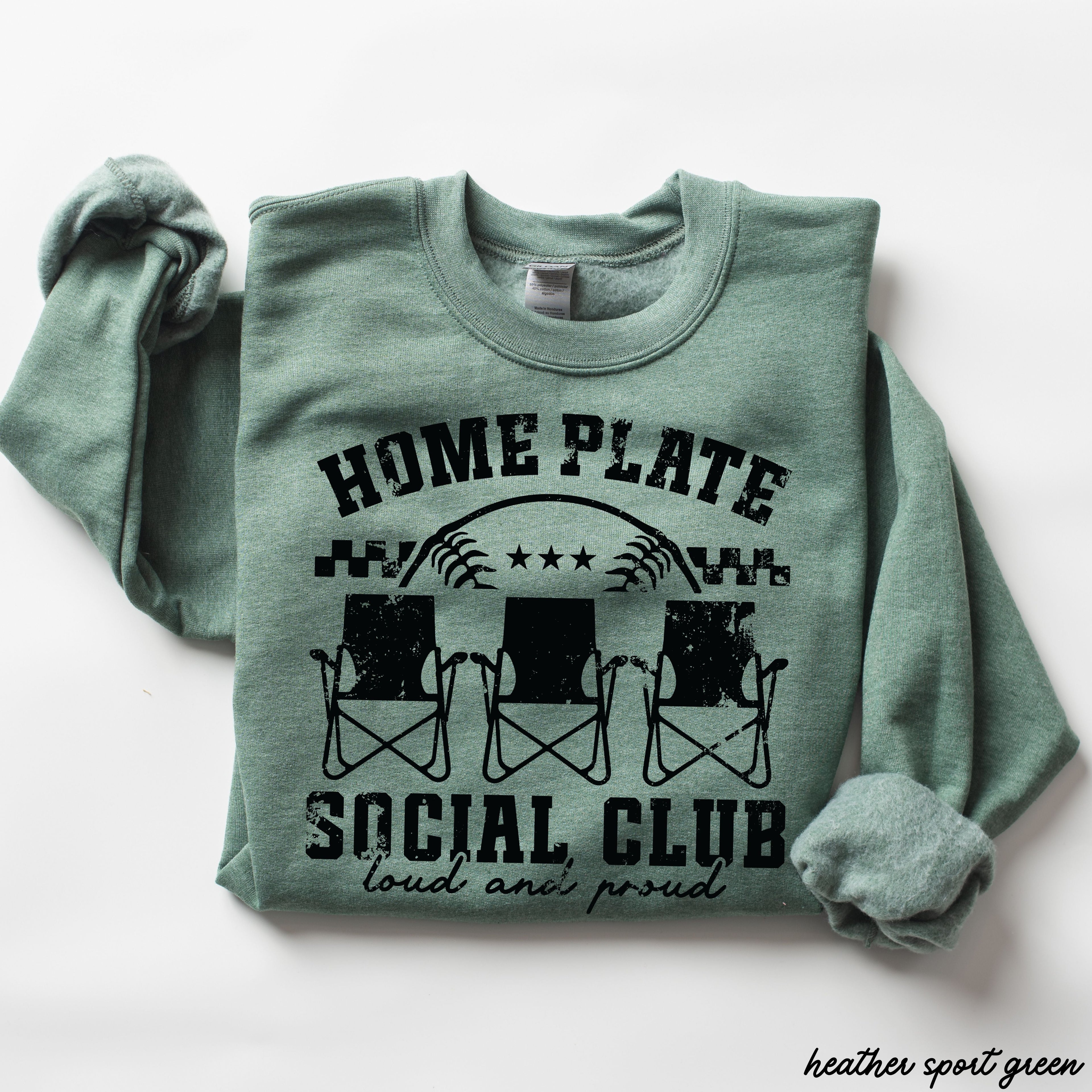 Home Plate Social Club Sweatshirt *9 Colors (S-3X)