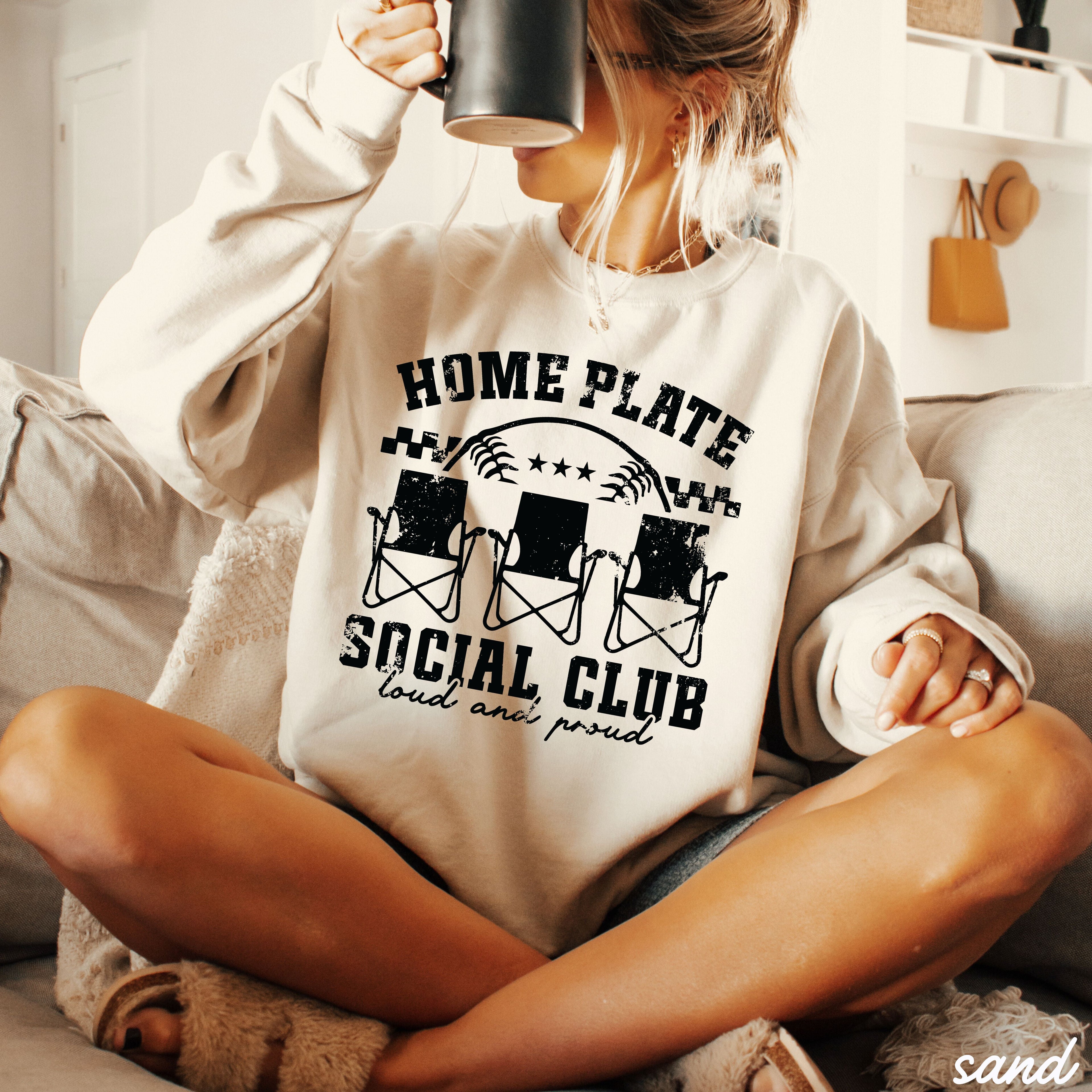 Home Plate Social Club Sweatshirt *9 Colors (S-3X)