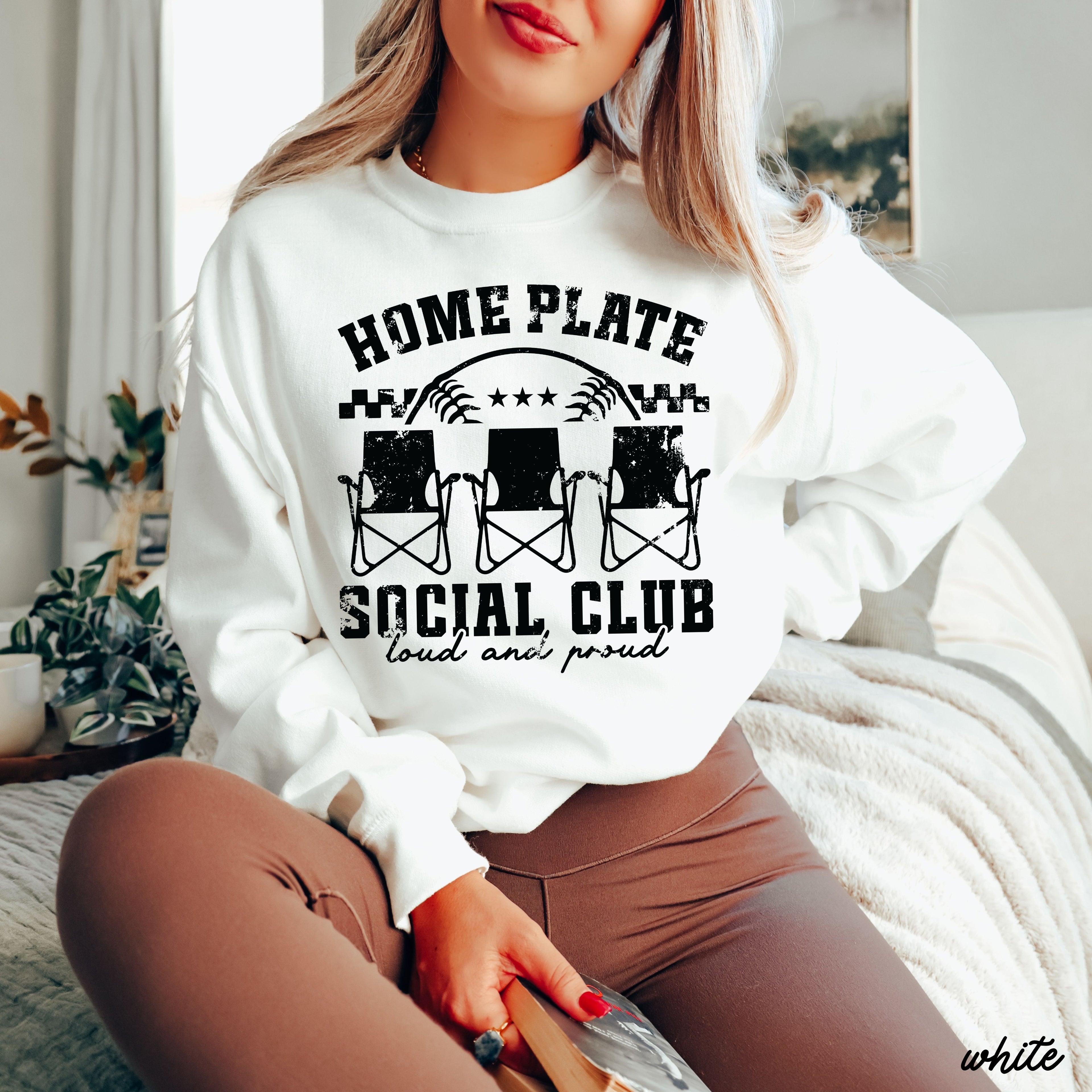 Home Plate Social Club Sweatshirt *9 Colors (S-3X)