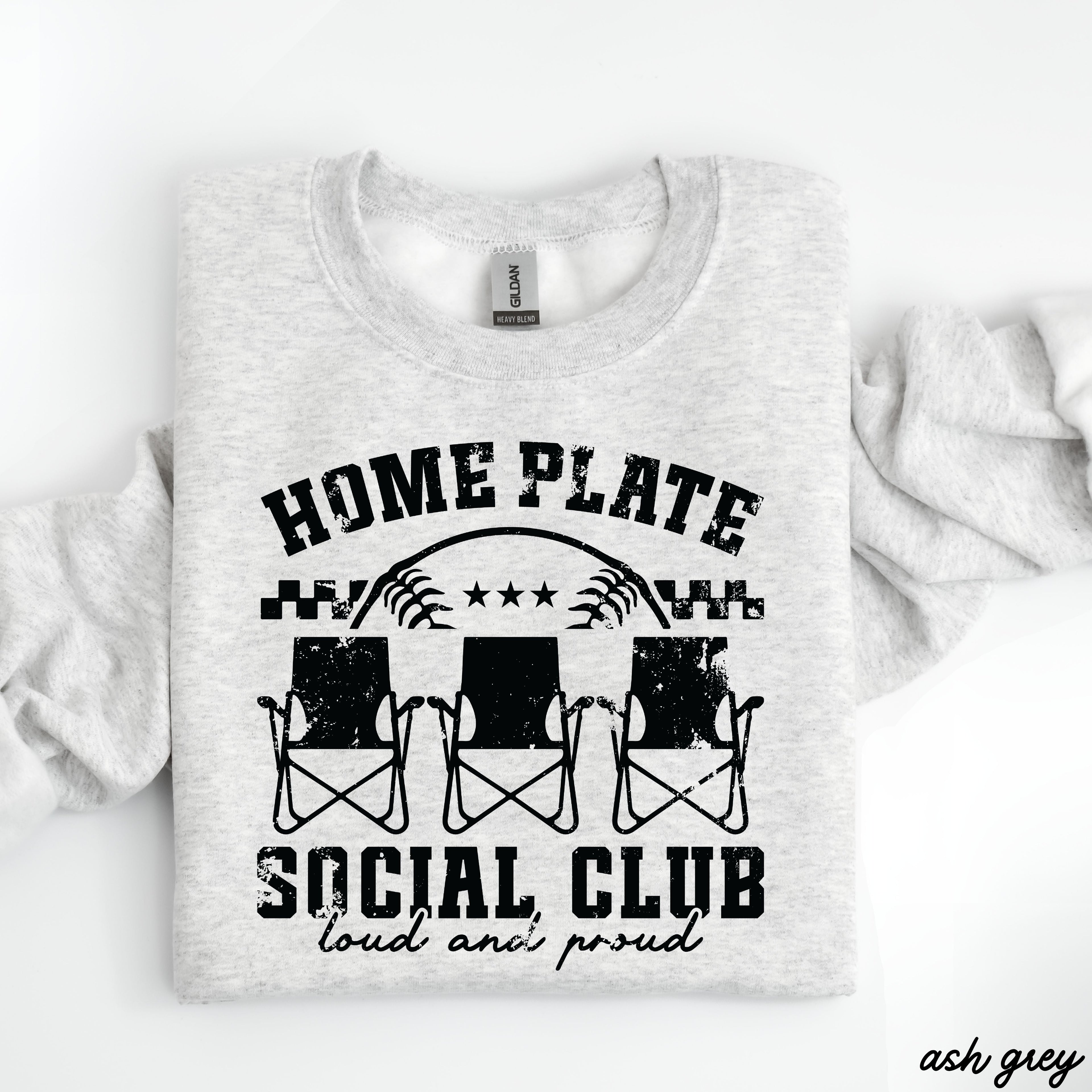 Home Plate Social Club Sweatshirt *9 Colors (S-3X)