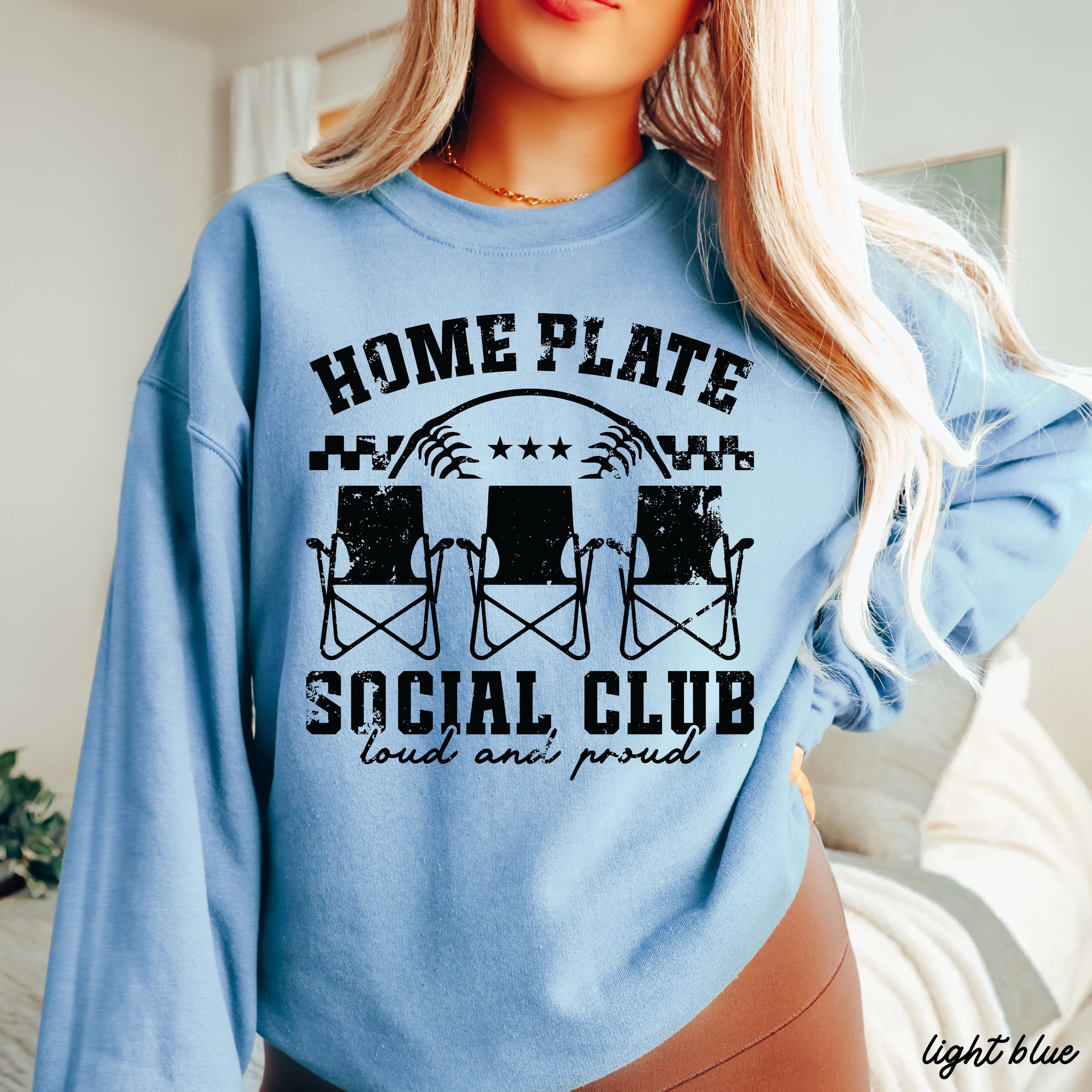 Home Plate Social Club Sweatshirt *9 Colors (S-3X)