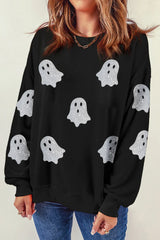 Ghost Glitter Long Sleeve Sweatshirt