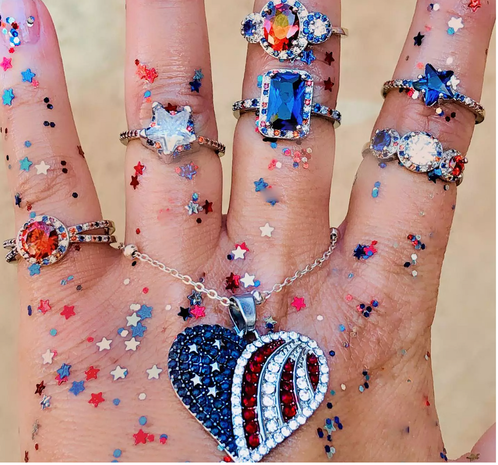 Sapphire America Ring