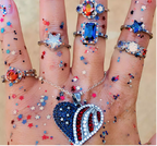 Sapphire America Ring