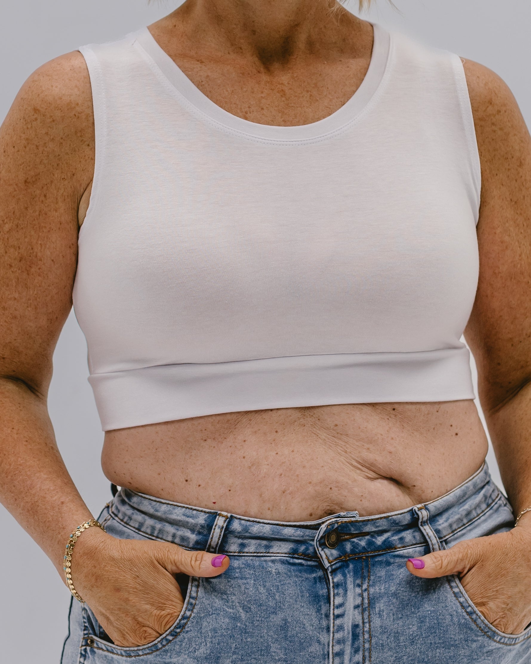 Crew Neck Tank Halftee