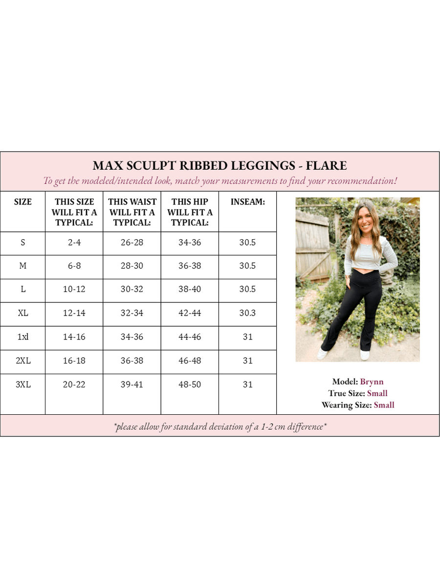 Molly Max Sculpt Ribbed Leggings - Flare