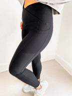 Max Sculpt Ribbed Leggings Regular Black Only