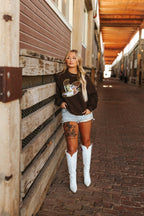 Sequin Mallard Duck Patch Sweatshirt