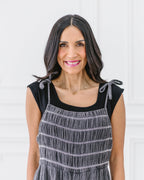 Square Neck Basic Cap Sleeve