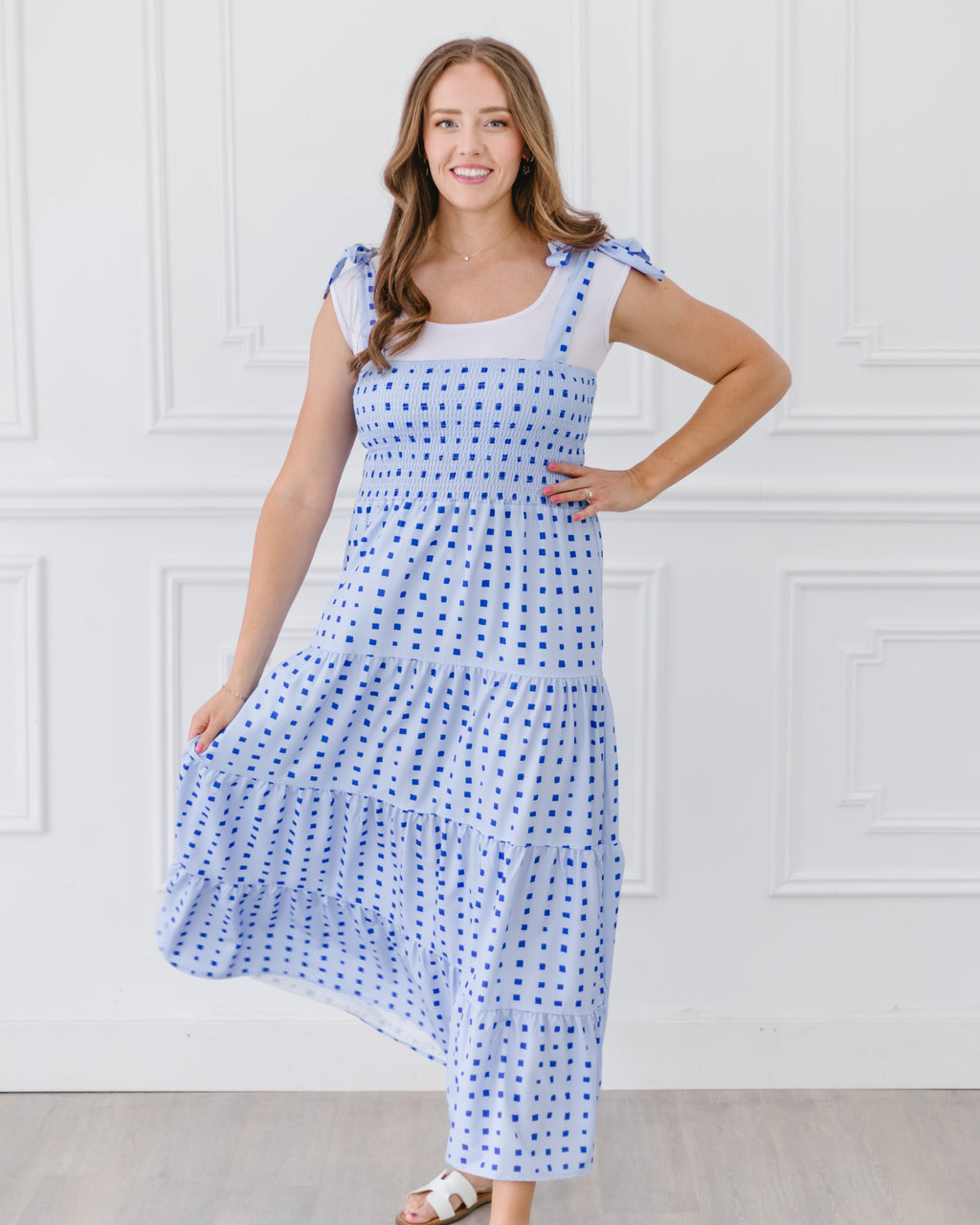 Square Neck Basic Cap Sleeve