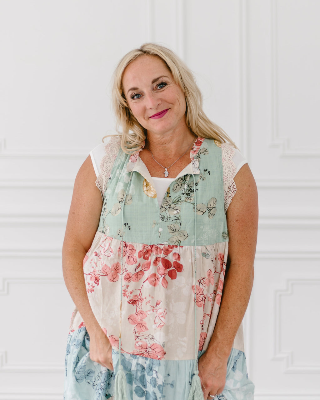 Square Neck Basic Cap Sleeve