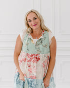 Square Neck Basic Cap Sleeve