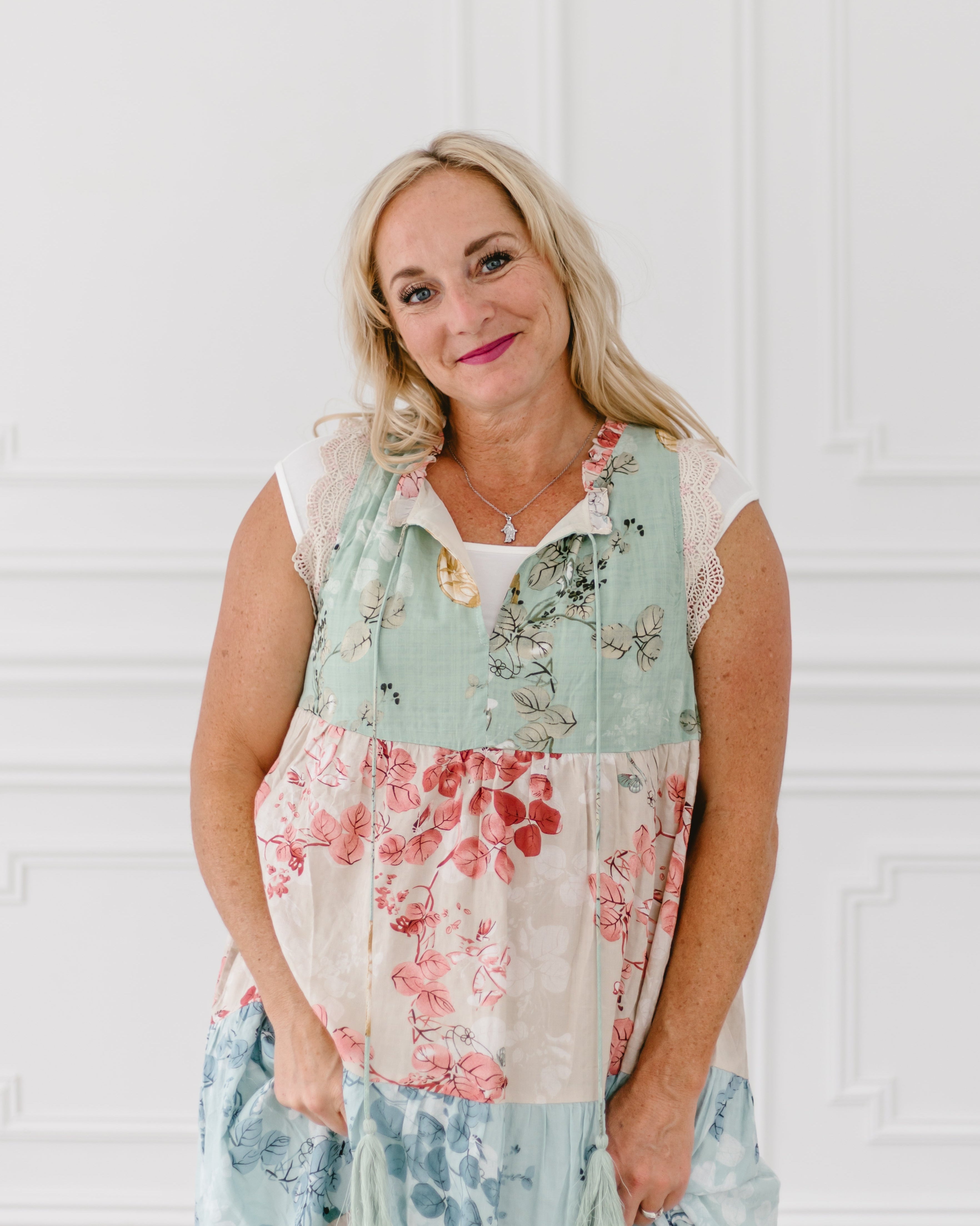 Square Neck Basic Cap Sleeve