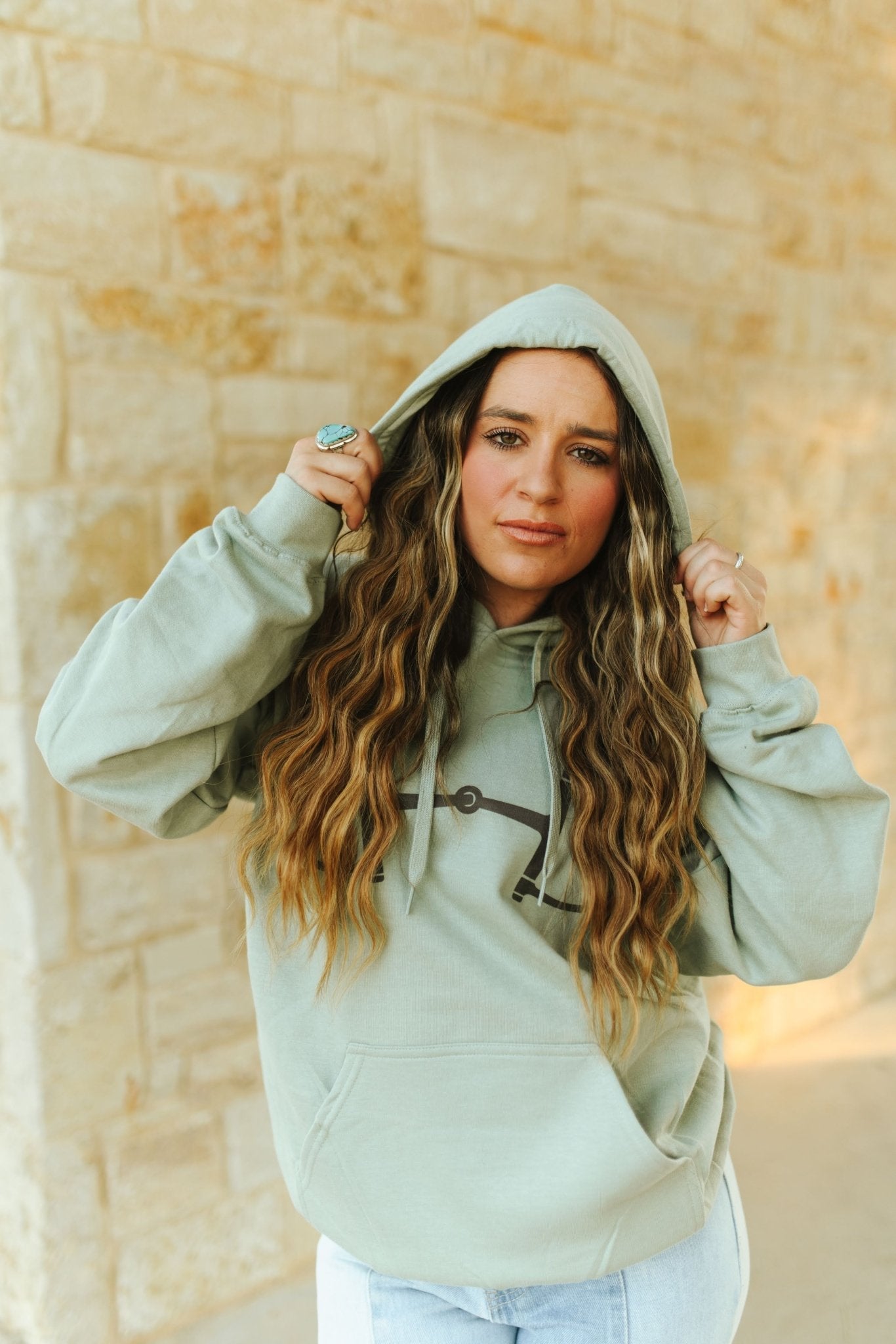 Western Horse Bit Graphic Hoodie