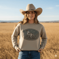 Western Hunt Dog Graphic Sweatshirt
