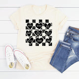 Anti Valentine Hearts Graphic Tee with color options
