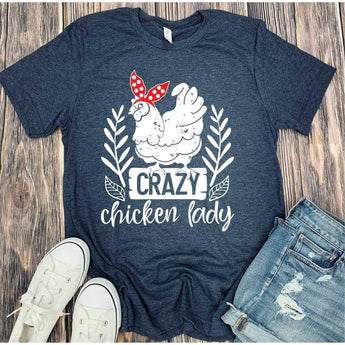 Crazy Chicken Lady Graphic Tee - Soaring Eagle Boutique