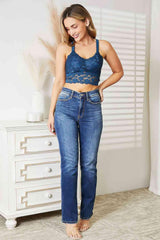 JadyK Juliette Full Size Crisscross Lace Bralette - Soaring Eagle Boutique