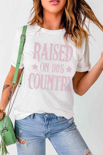Raised On 90's Country Graphic Tee - Soaring Eagle Boutique