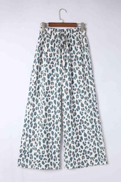 Safari Chic Drawstring Wide Leg Pants - Soaring Eagle Boutique